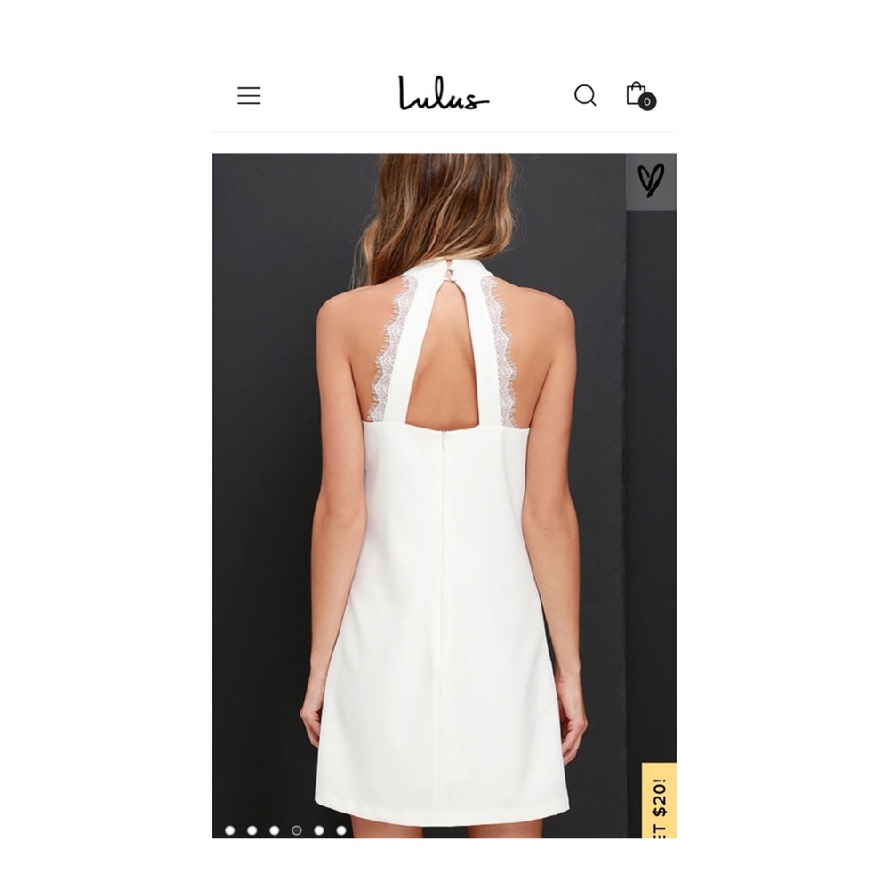 Lulu’s Formal Correspondence Ivory Lace Dress